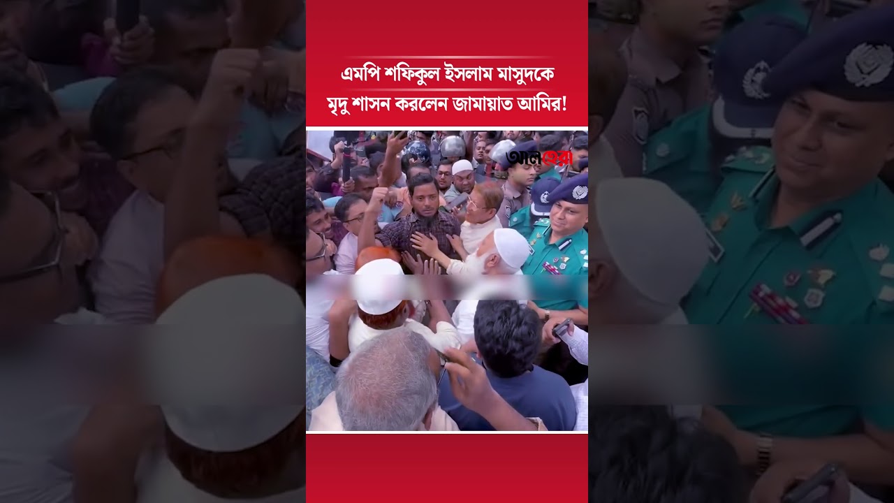 শফিকুল ইসলাম মাসুদকে মৃদু শাসন করলেন জামায়াতের আমির | ALHERA24