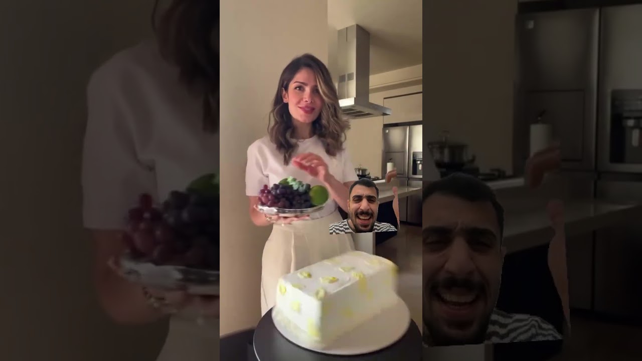 طريقة تزيين الكيك وكعتها وهيه تزين بيها وخربت الكيكة #ضحك