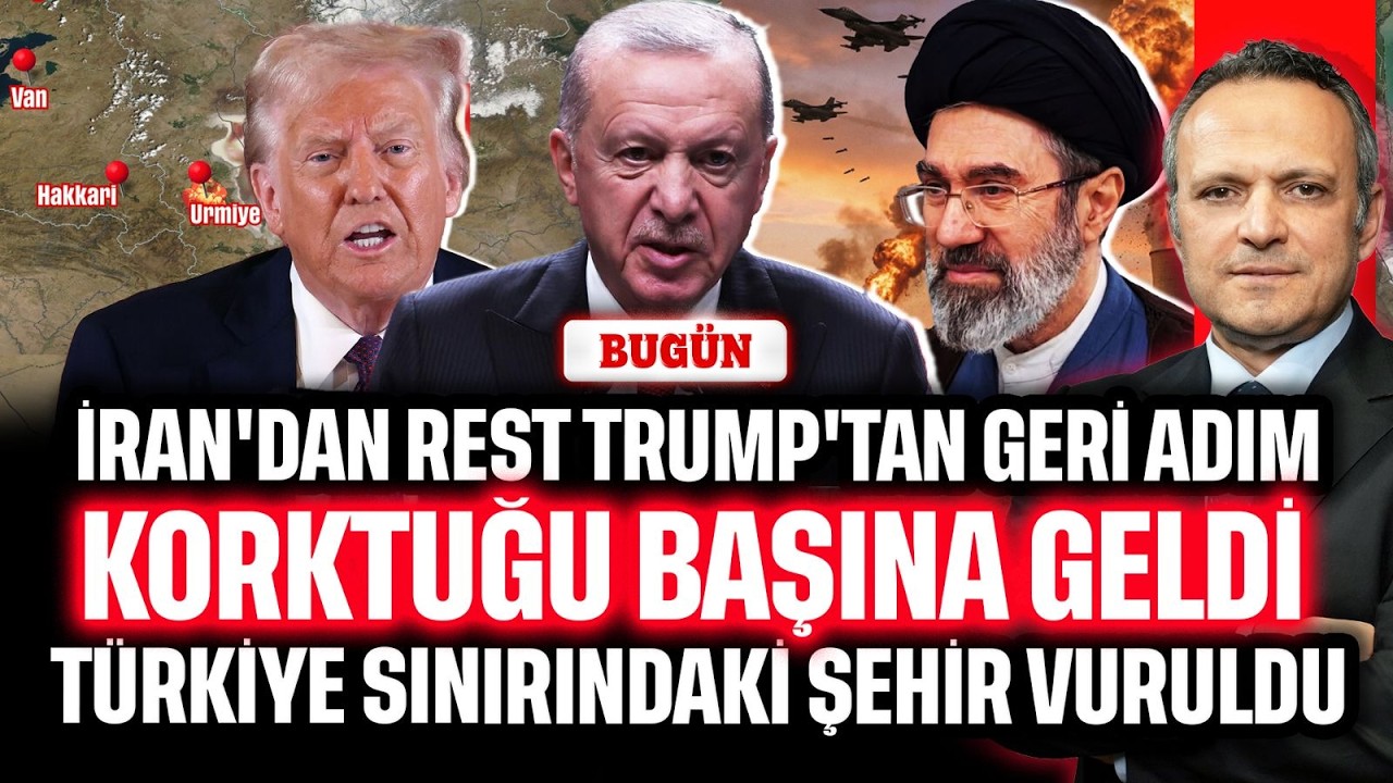 İran'dan rest Trump'tan geri adım! Korktuğu başına geldi. Türkiye sınırındaki şehir vuruldu | BUGÜN