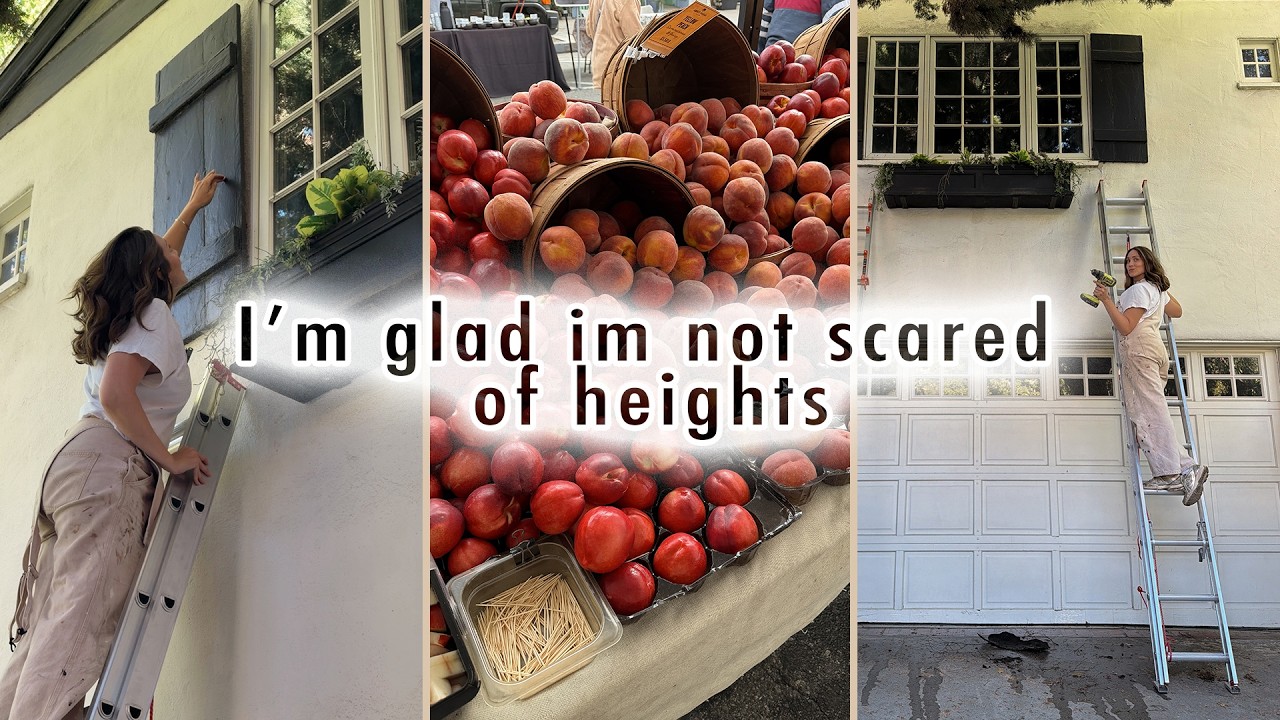 HOME VLOG: starting a home DIY 20 FEET  in the air! *farmers market & beach day* | MaCenna Lee