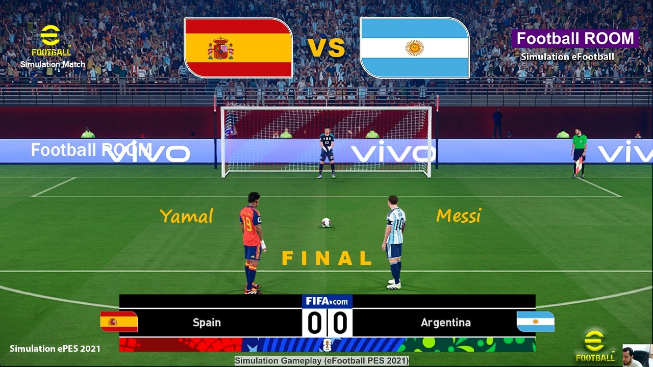 ARGENTINA vs. SPAIN | Penalty Shootout 2026 Simulation | World Cup 2026 Final - eFootball PES 2021