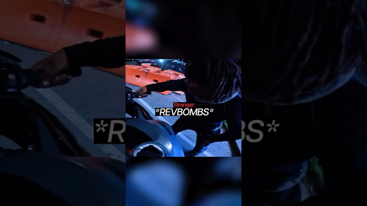 Stranger Revbombs His Bike Just After Starting It Up