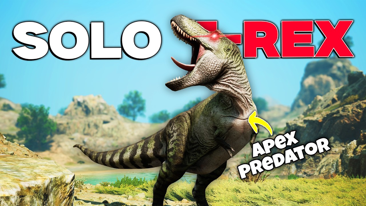Gue Jadi Solo T-REX.. Bertahan Hidup Sendirian di Alam Liar Yang BRUTAL - Path Of Titans