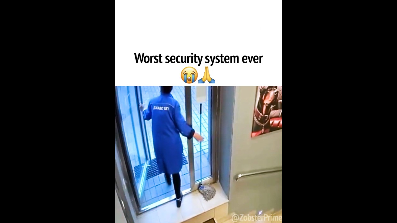 Locked out of the building by a mop 😭