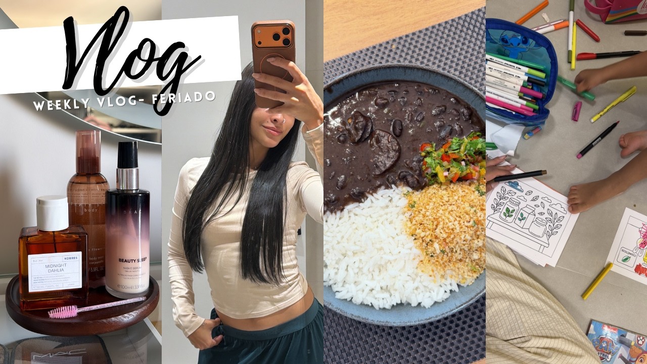 WEEKLY VLOG, NOSSO FERIADO, FESTA EM CASA, ORGANIZANDO MEU ARMÁRIO, REVISÃO DO CARRO E BDAY PIETRA!