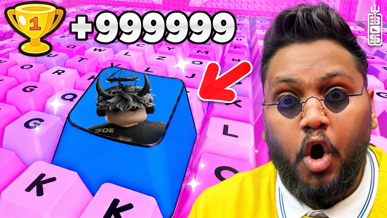 عوضت صدقي بعد الهكر بـ  ضرب 1,000,000,000 دبل سرعة ! (جننته!)!⌨️🔥 - Roblox Keyboard Escape