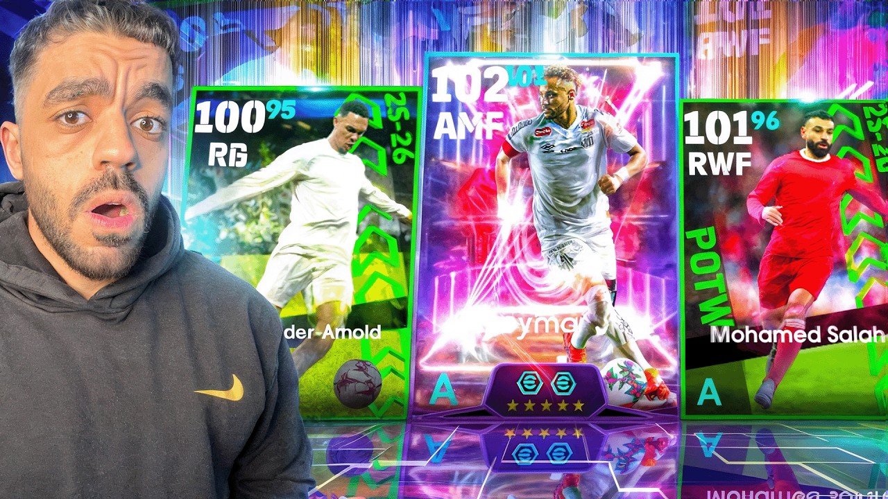 جربت بطاقة الاسطوره نيمار الجديد🤯ختمت بكج نجوم الاسبوع🔥|efootbal 2026