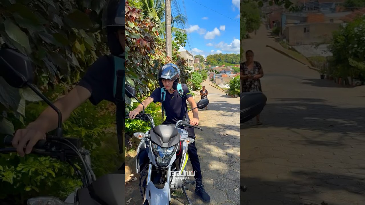 A moto não queria ligar… e depois ele entendeu. 😳 #shorts #drama