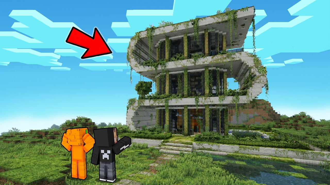 KITA MENEMUKAN RUMAH MODERN TERBENGKALAI DI MINECRAFT!!