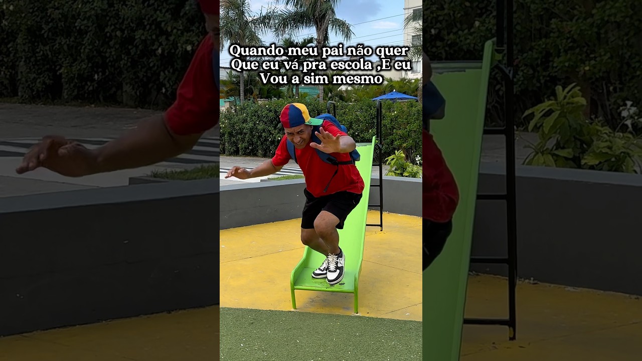 Quando meu pai não quer que eu vá pra escola,E eu vou a sim mesmo #fyp #criança #infantil