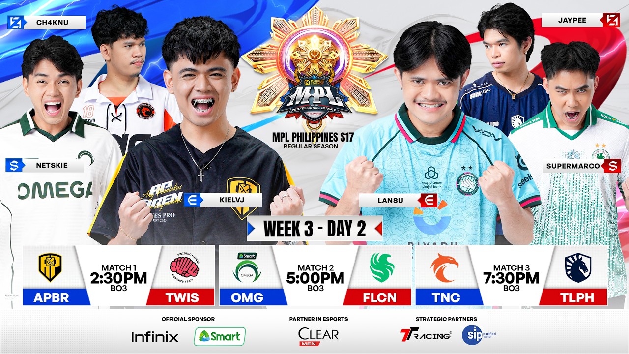 🔴 LIVE | MPL PH S17 | FILIPINO - Week 3 Day 2