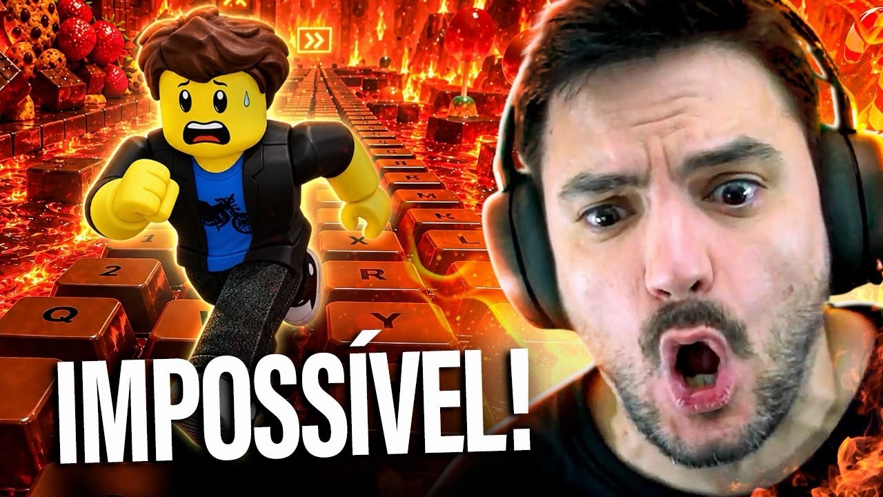 JOGUEI O JOGO MAIS DIFÍCIL DO ROBLOX! Fuga de Teclado