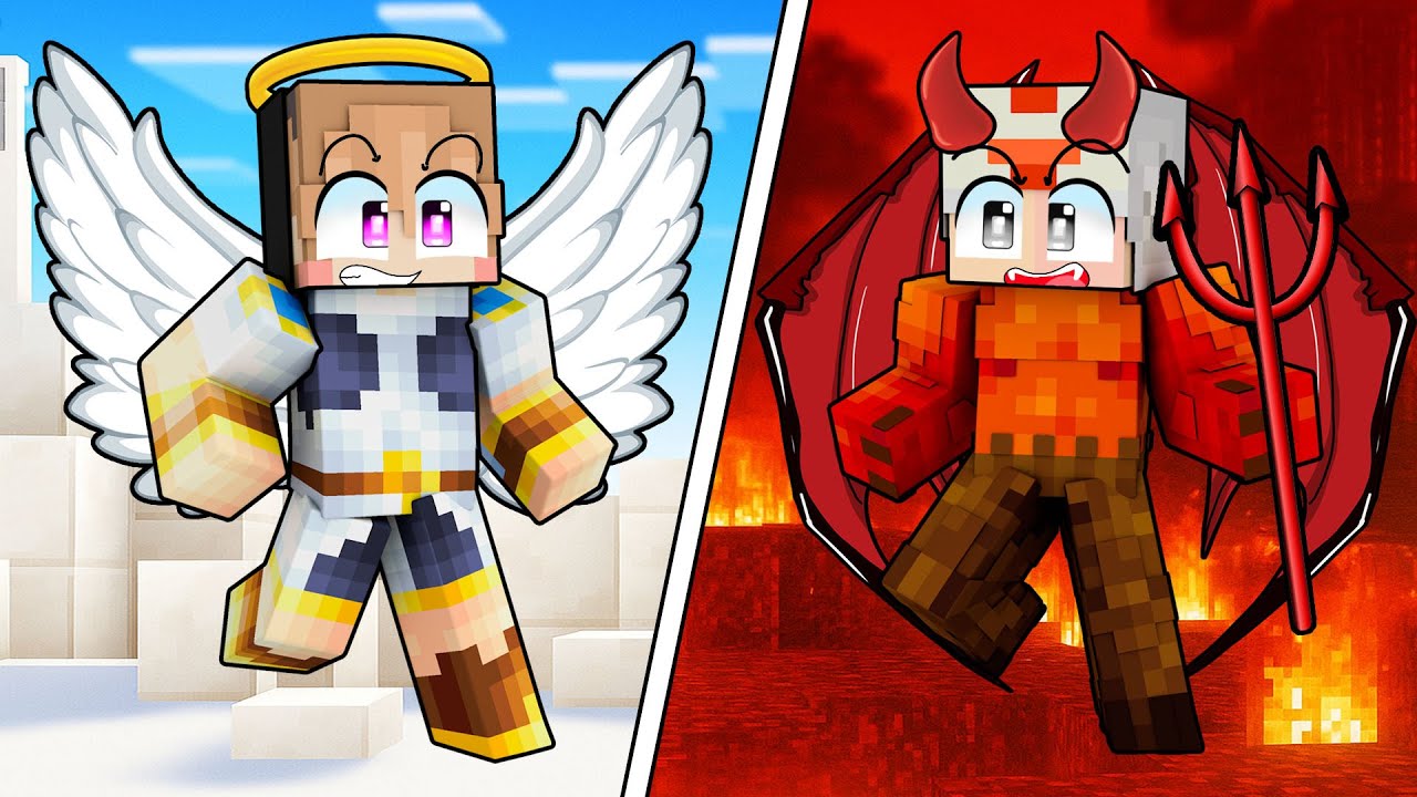 AKU JADI DEWA DAN CIKO JADI IBLIS DI MINECRAFT!!