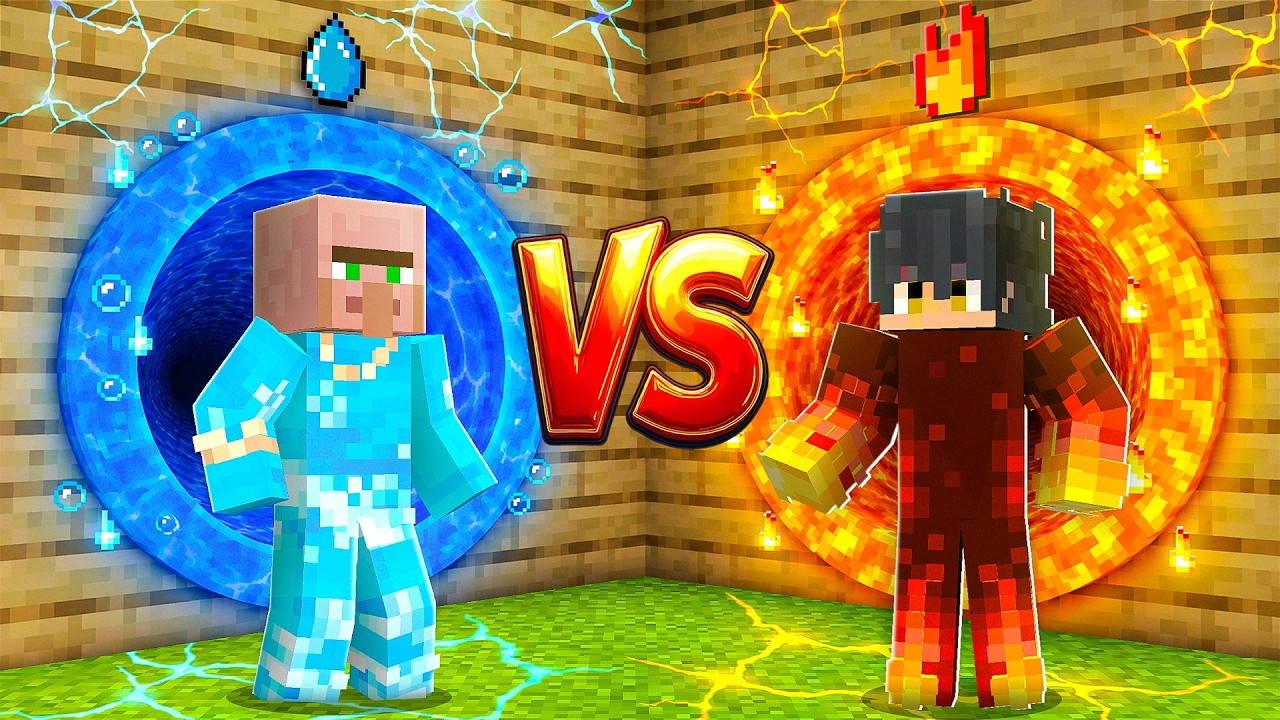 Elemental Tunnel Challenge in Minecraft!