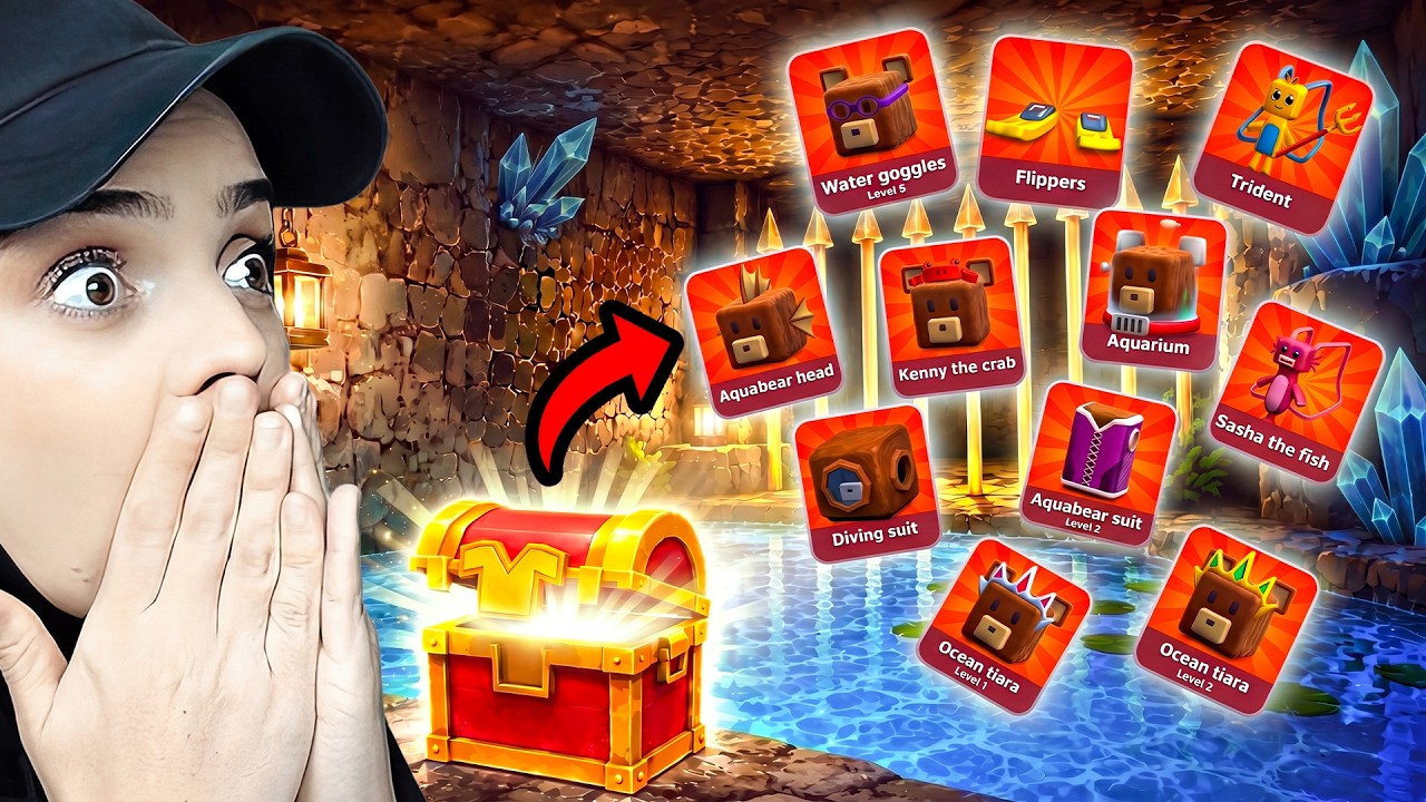 SÜPER AYI KRİSTAL LAGÜNDEKİ TÜM SANDIKLARI BULDU!😱🗝️
