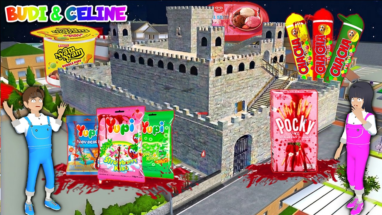 Yuta Mio Buat Benteng Raksasa Paling Aman Dari Yupi, Pocky, Nyam Nyam Berdarah DiKota Sakura😱