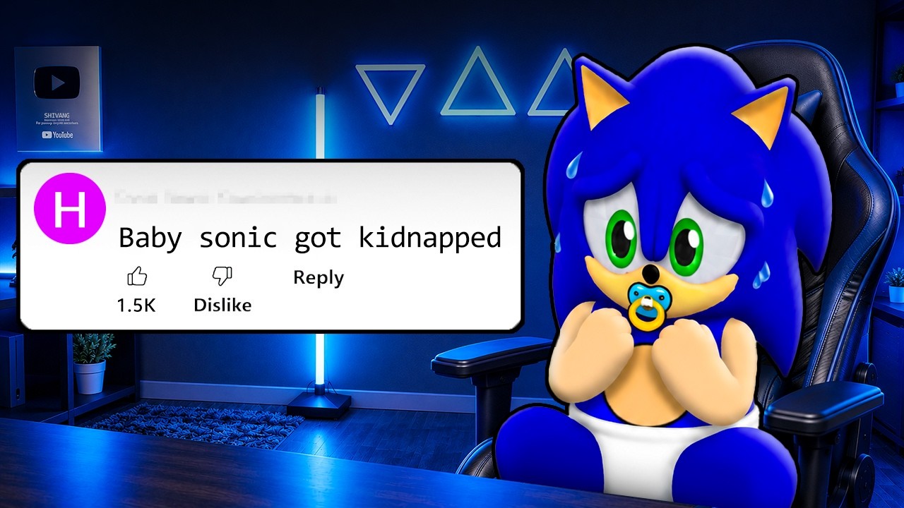 BABY SONIC GOT KIDNAPPED IN ROBLOX !!