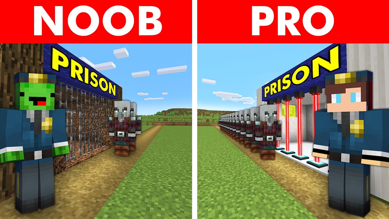 Mikey POOR vs JJ RICH POLICE STATION Build Battle in Minecraft