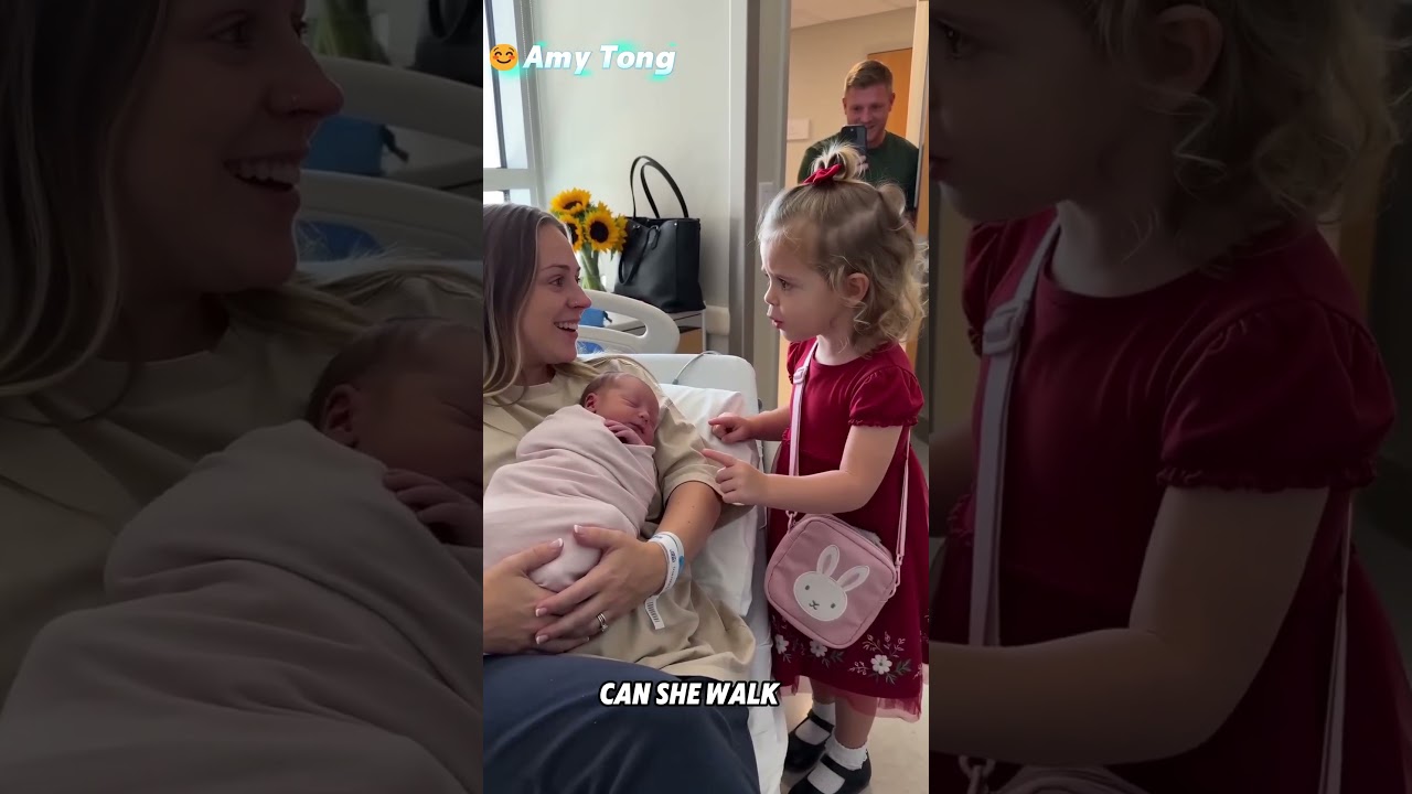 "I'm your big sister, don't be scared..." 🥺🐰 The purest first meeting!