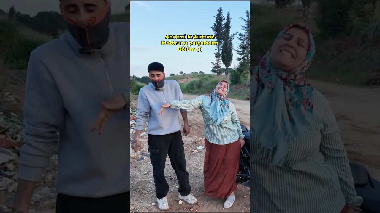 ANNEMİN MOTORUNU PARÇALADIM VİDEONUN TAMAMI KANALIMDA🥳#anne  #ruperta #kiskirtma #pusu #motovlog