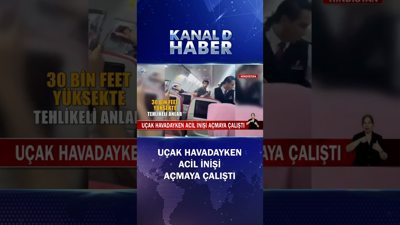 Gökyüzünde Panik Anları! Bir Yolcu Uçak Havadayken Acil İnişi Açmaya Çalıştı