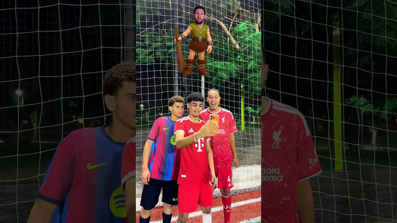 لويس دياز وڤان دايك وحمزه عبدالكريم عملوا فلتر لميسي 😱🔥 لكن الصدمة كانت ظهور Messi الحقيقي! 👀🐐