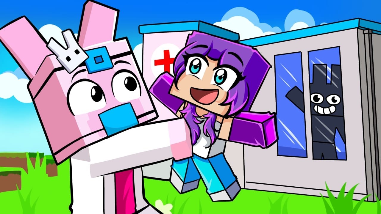 Minecraft'ta ANIMAL HOSPITAL Ailesi Tarafından Büyütüldüm!