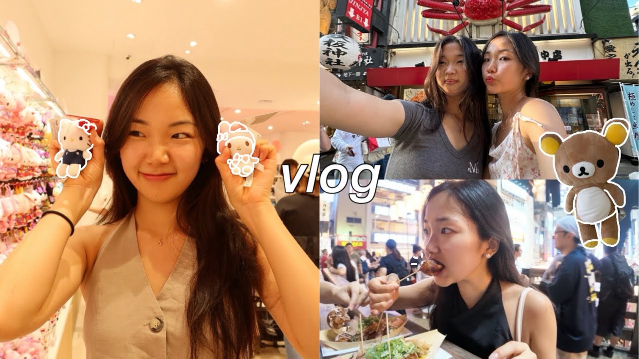 japão vlog🍡: tudo oq eu comi, muitas comprinhas, recomendação de produtos, osaka & kyoto, sanrio!