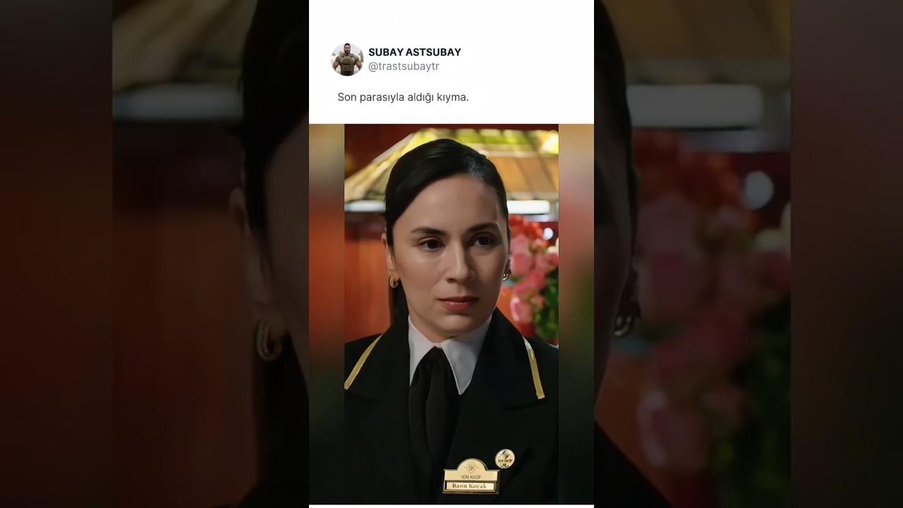 Son parasıyla aldığı kıyma.