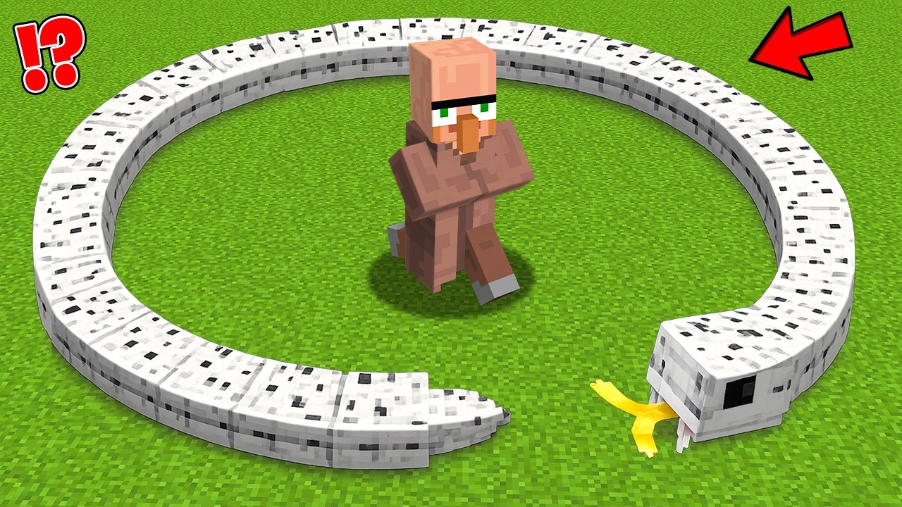 I become Snake to Troll Doorbin in Minecraft..