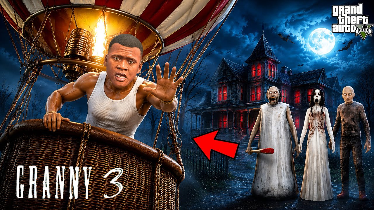 Franklin Escapes From GRANNY 3 in a HOT AIR BALLOON ! in Telugu