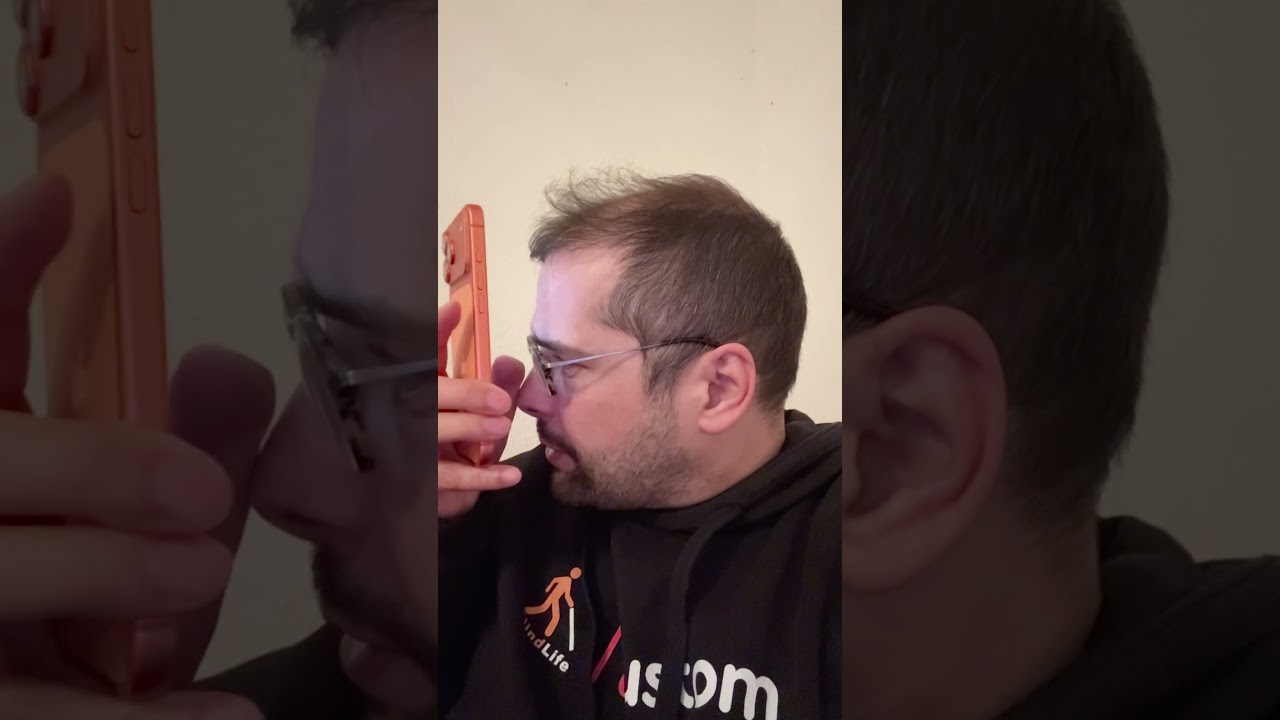 Kör olarak o kadar kolay iPhone’umda video çekebiliyorum ￼