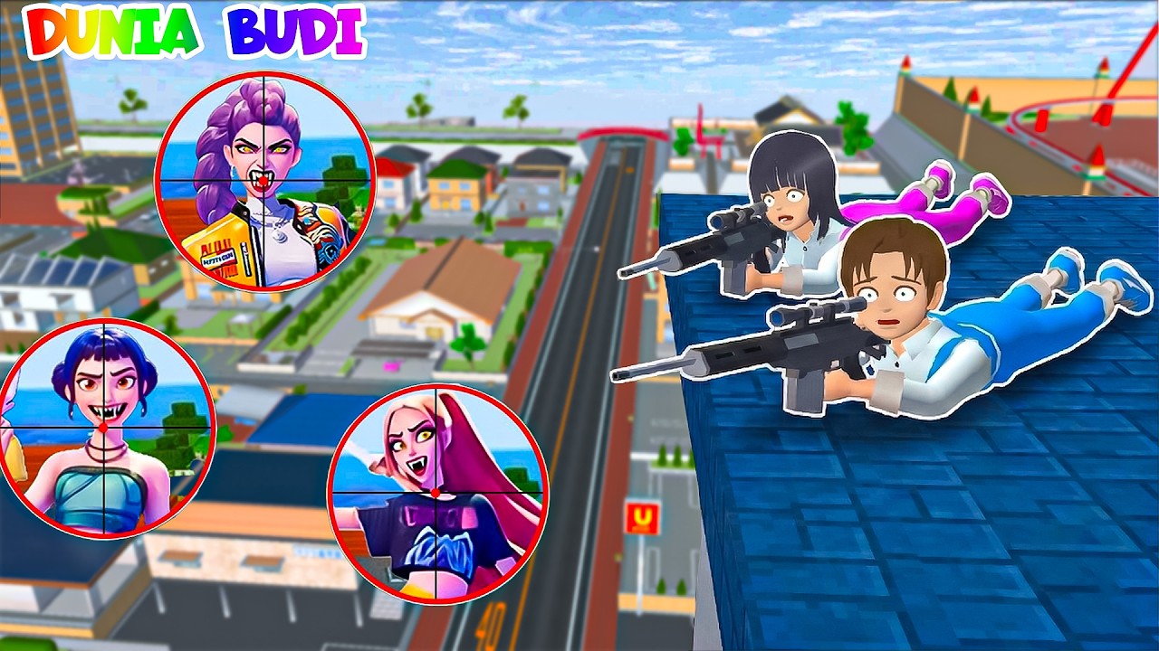 Yuta Mio Menembak PASUKAN RUMI, MIRA, ZOEY KPOP DEMON HUNTER Jahat Dari Atas Tower😱