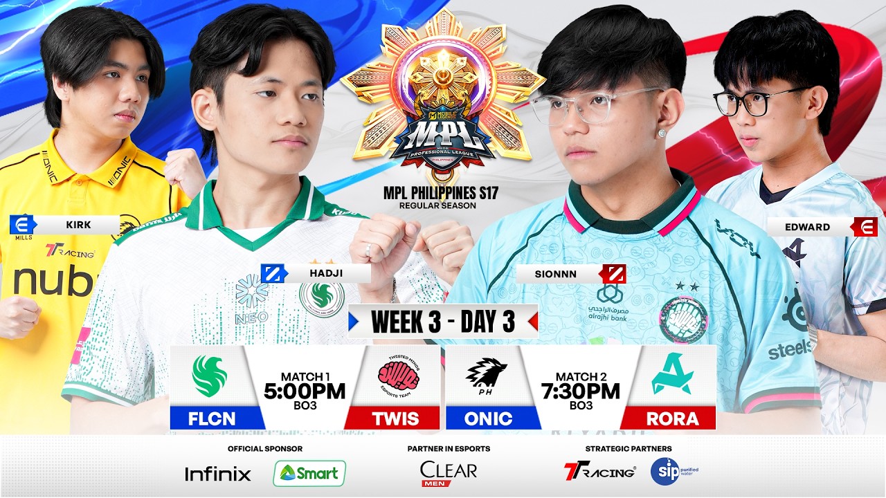 🔴 LIVE | MPL PH S17 | FILIPINO - Week 3 Day 3