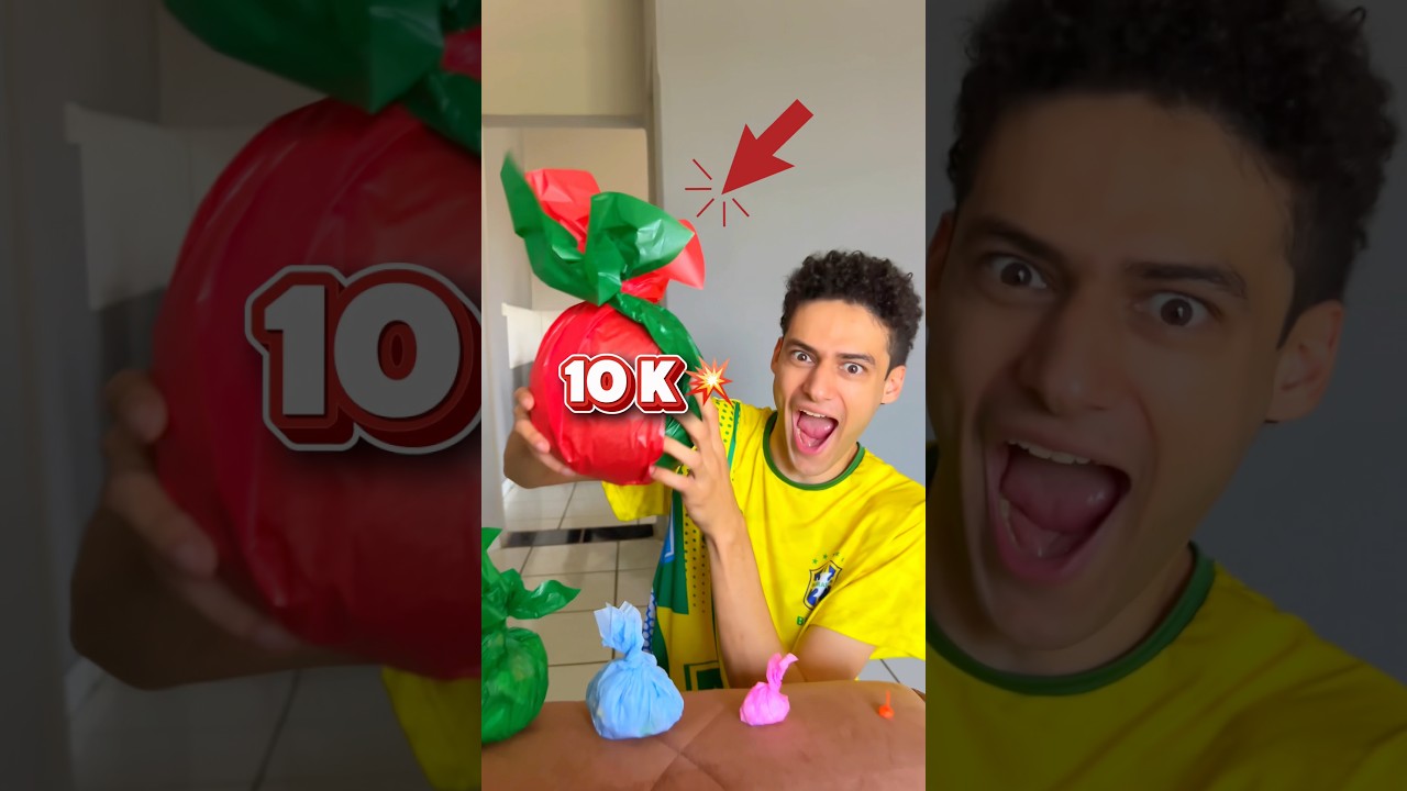 TROLEI MINHA NAMORADA COM 10 MIL ESTALINHOS! SERÁ QUE ELA ACORDOU?