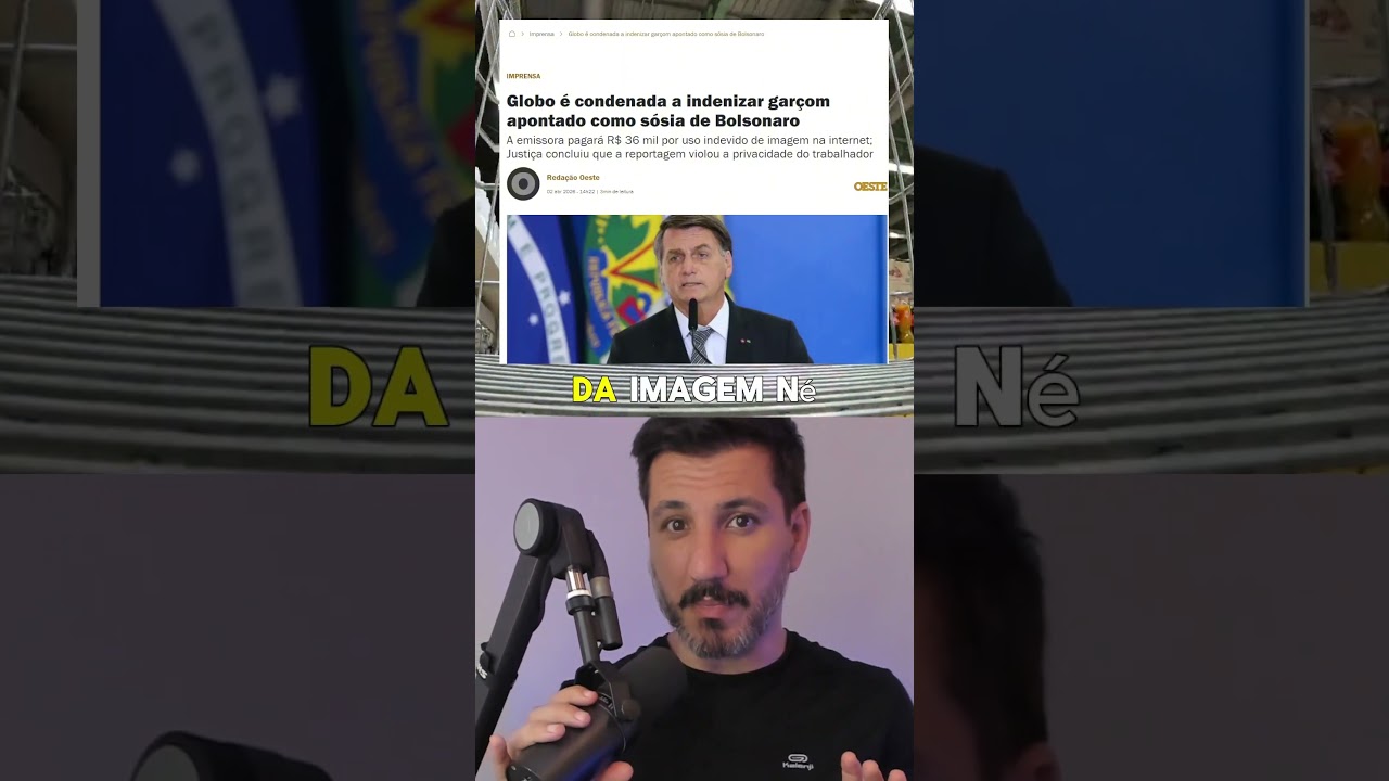 Globo é condenada a indenizar garçom apontado como sósia de Bolsonaro
