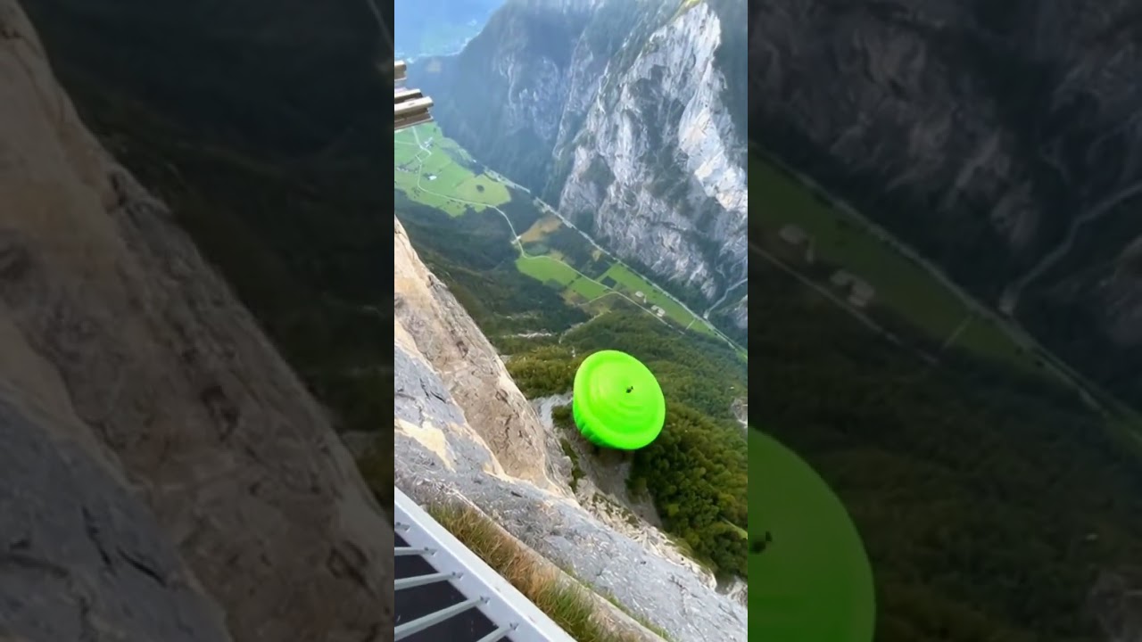 Landing From chair to Bouncy funnel #airbag #funnel #ytshorts #travel #jump #flying