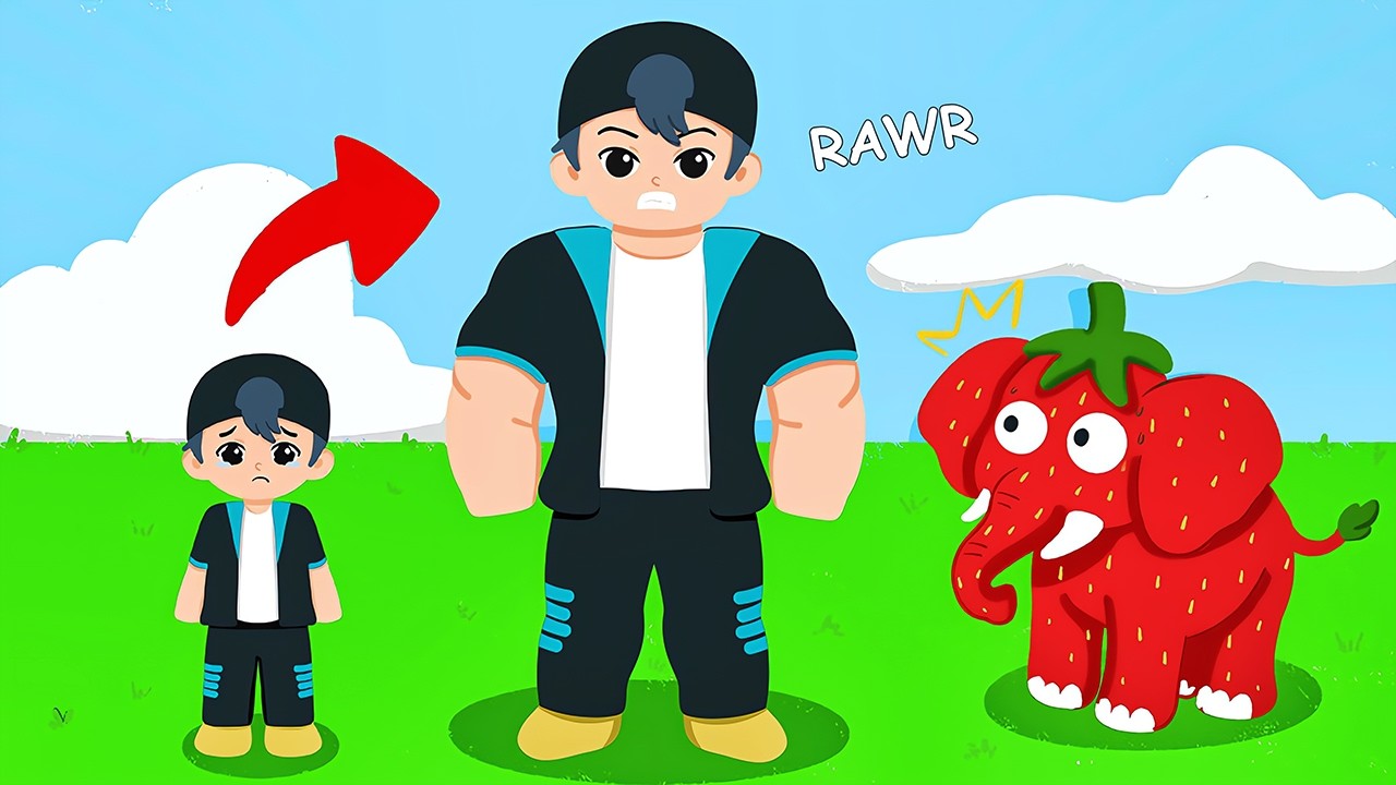 RAWRR!! Latih Otot Sampai Jadi Raksasa & Tangkap Brainrot 🗿🔥🗿 | Grow Huge for Brainrots Indonesia