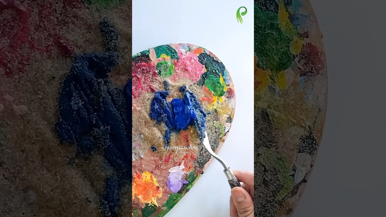 Painting Water with Sand and Pearls 😱 #shorts