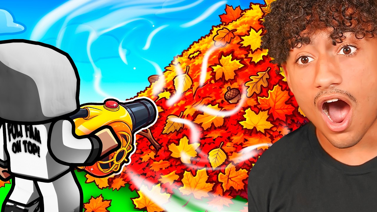 Forced to Rake TRILLIONS of LEAVES in Roblox!