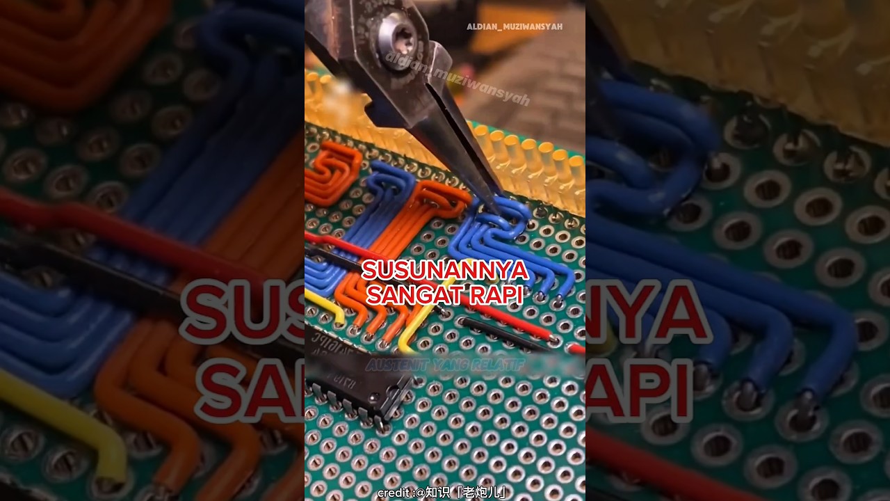 kabel warna warni bukan sekadar hiasan, pemasangan rapi