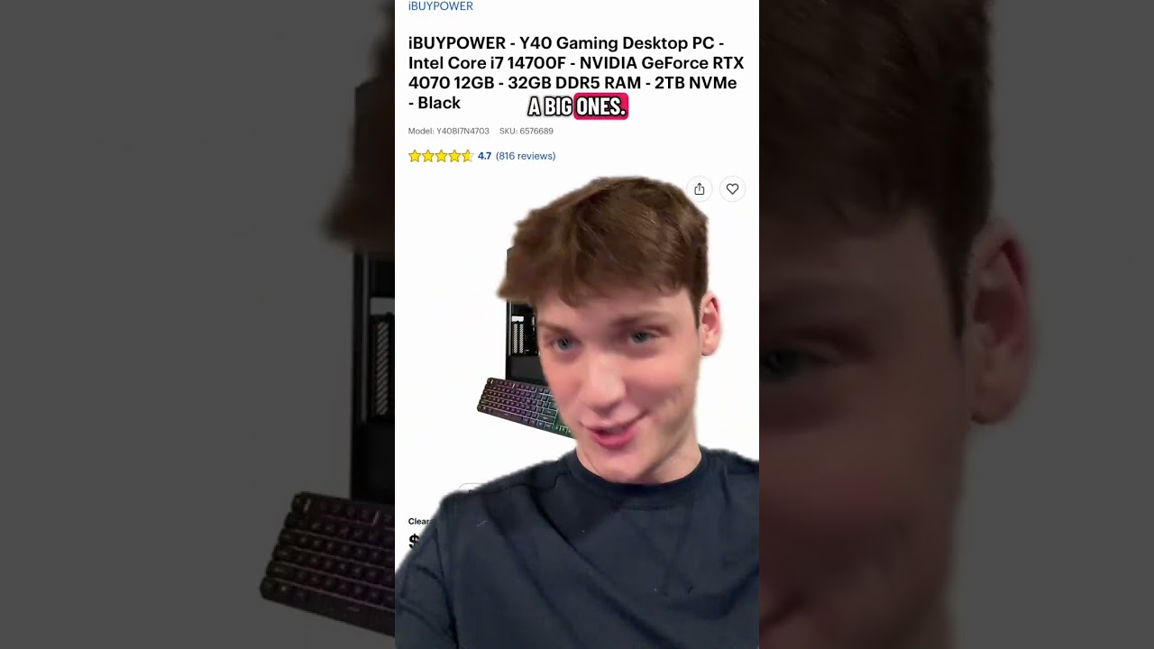 Crazy PC for $300??? #gamingpc #pcs #prebuiltpc #greenscreen - Published by Kayjayohpcs