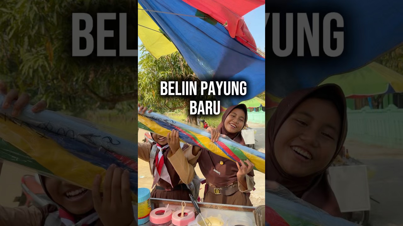 Beliin payung baru buat lelek