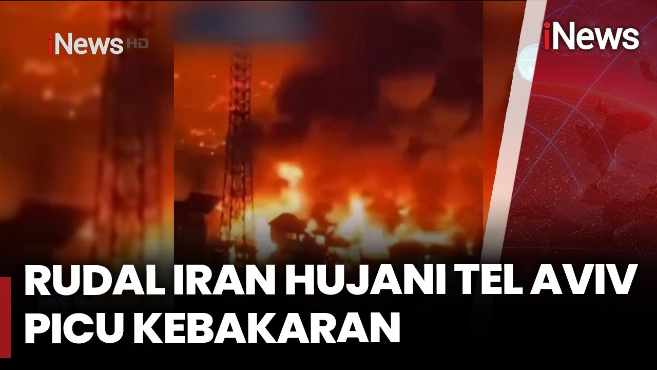 Hujan Rudal Iran di Tel Aviv, Api Berkobar di Tengah Kota | iNews Sore (17/3)
