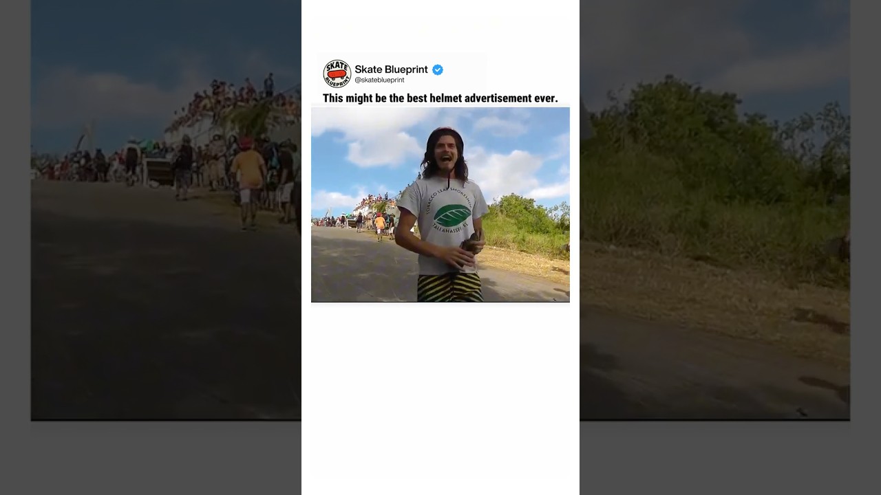 The Most Convincing Helmet Commercial Ever 🤯  #skateboarding #skate #shorts
