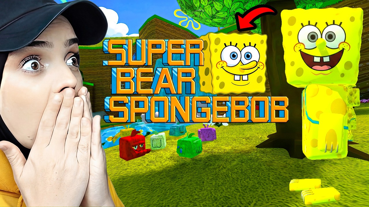 SÜPER AYI YENİ SÜNGER BOB MODU! ÇOK TATLIYIZ! 😱🧽