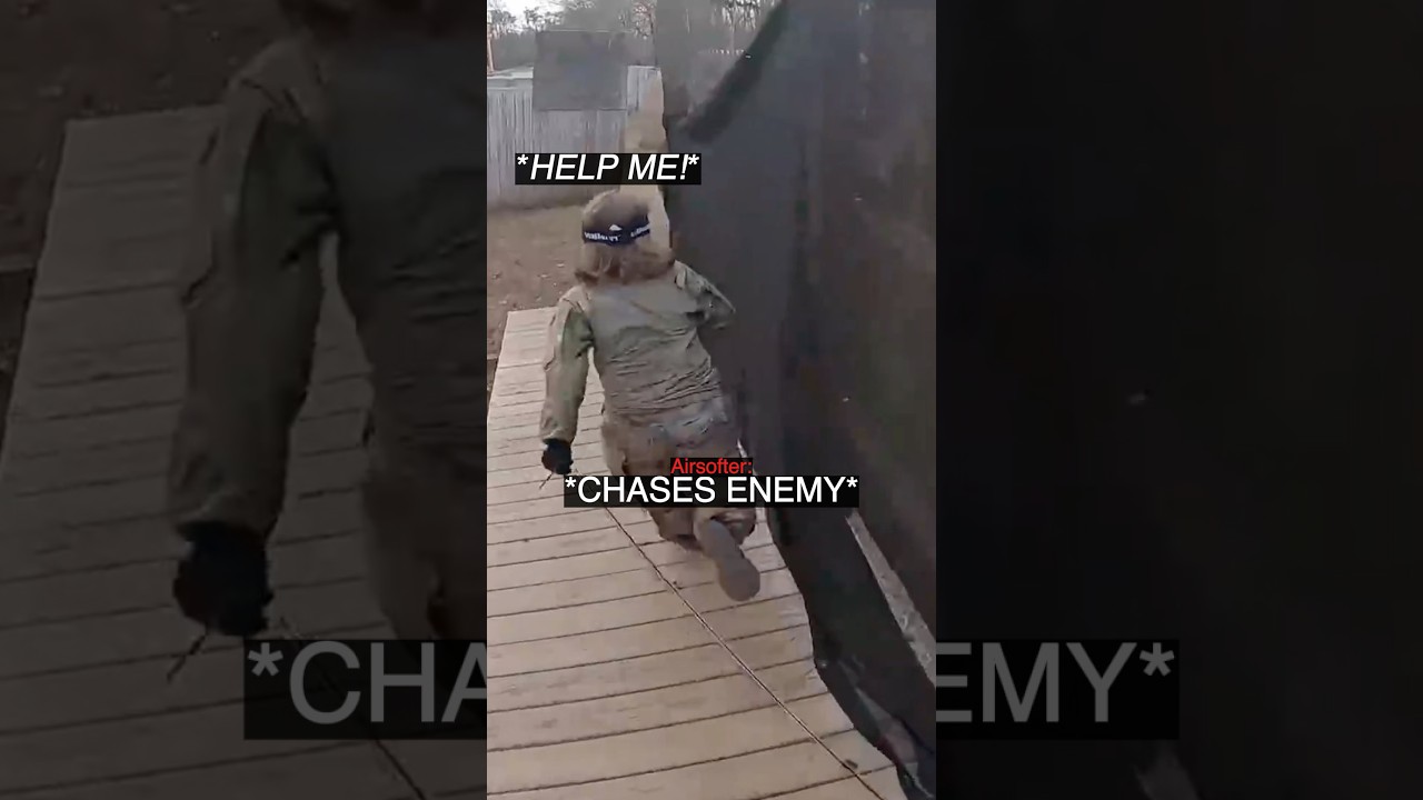 When Airsofter Chases Enemy With A Chainsaw…
