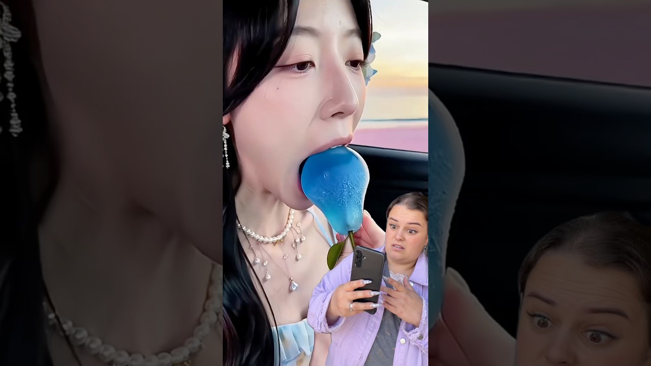 Why FREEZE It?! 😭🍐 #pear #funny #comedy #humor #reaction #viral #trending