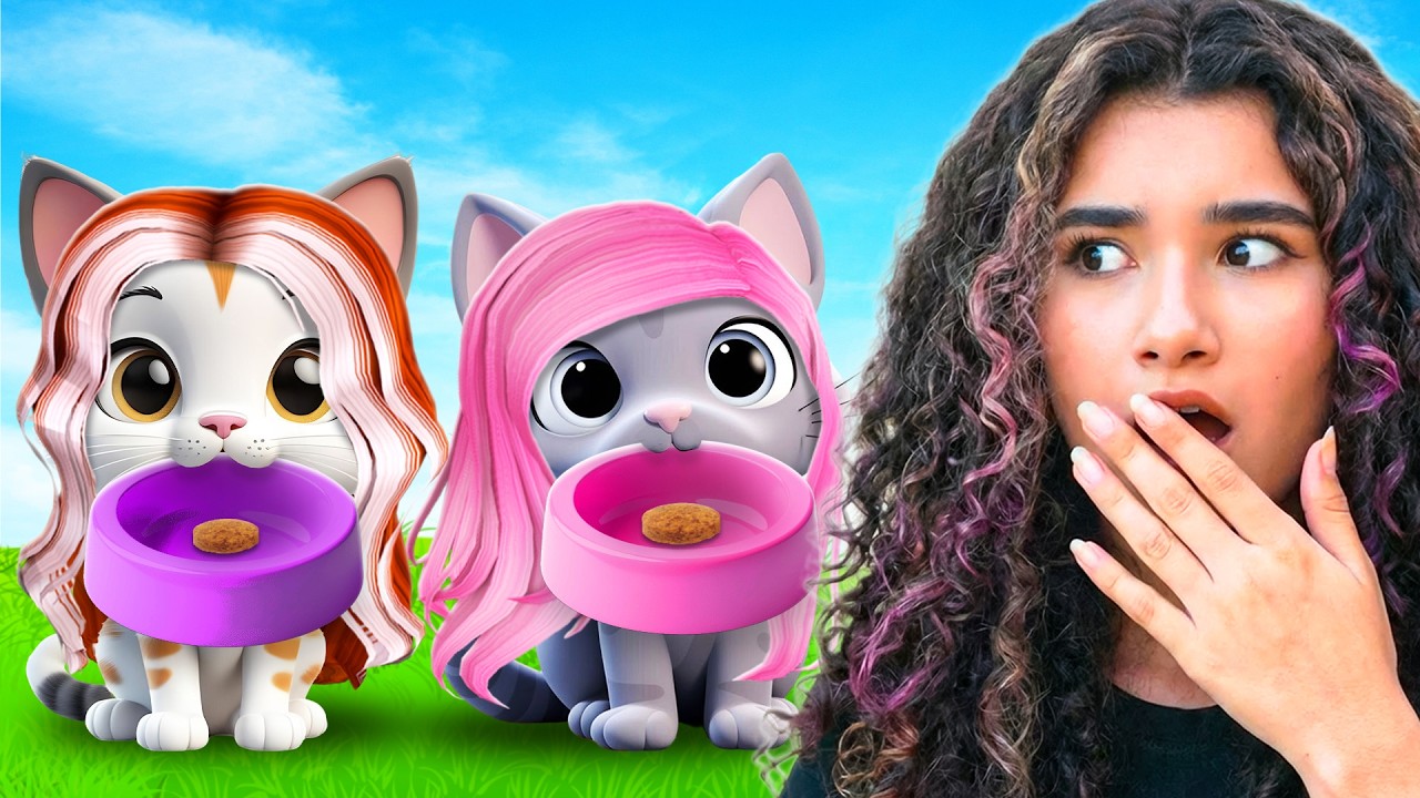 VIRAMOS UMA FAMÍLIA DE GATINHOS NO ROBLOX