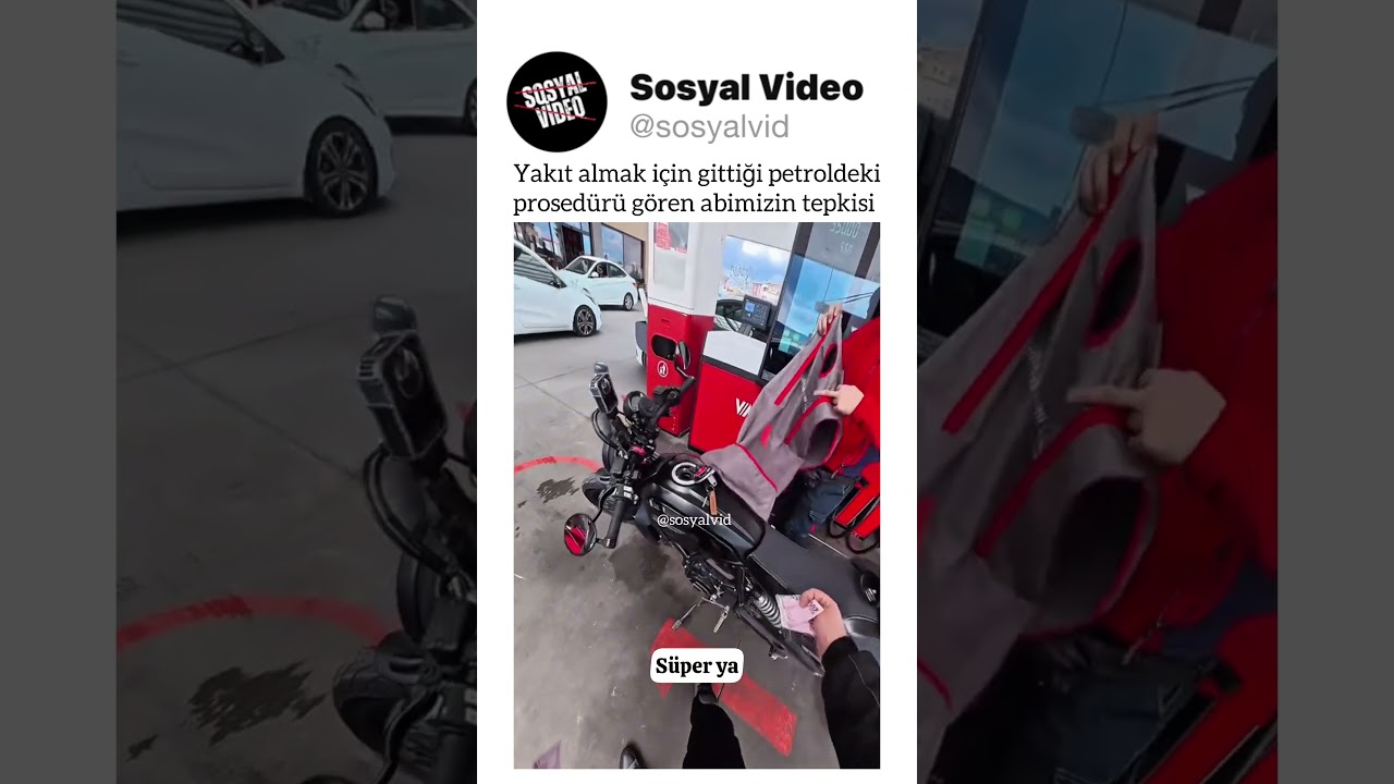 Yakıt almak için gittiği petroldeki prosedürü gören abimizin tepkisi 👀